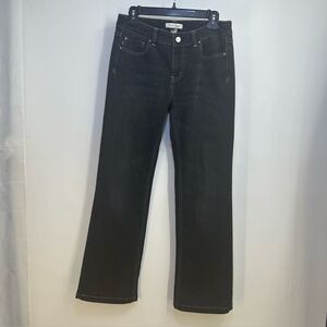 White House Black Market Size 6S Black Boot Cut 5 Pocket Jeans